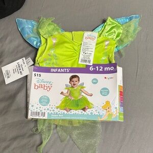 Disney Tinker Bell Infant Costume in Lime Green with Blue Wings